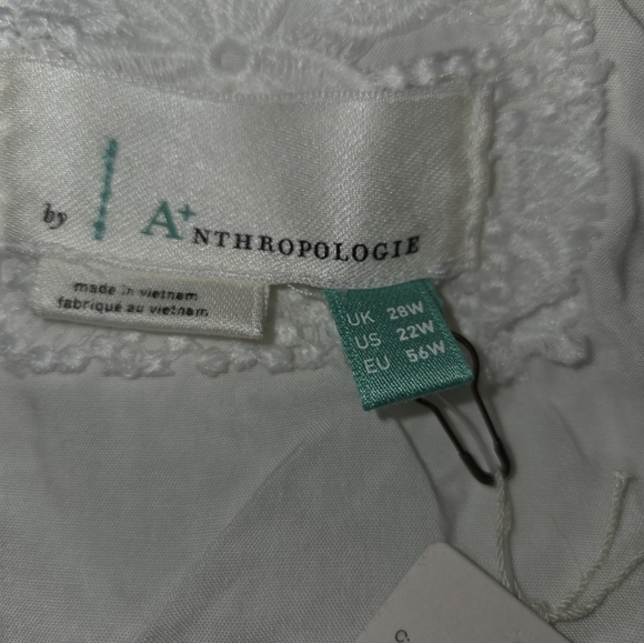 Anthropologie Plus Ivory White Elegant Lace Dress NWT - Picture 10 of 15
